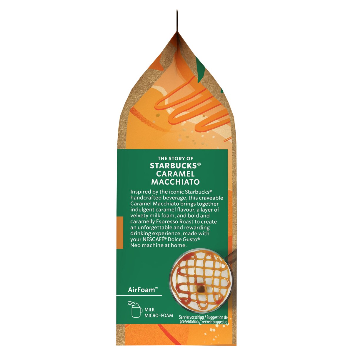 Starbucks by NESCAFÉ Dolce Gusto NEO koffiepads en sachets Caramel Macchiato - 5x 6 pads + 6 sachets voor 6 koppen koffie thumbnail 5