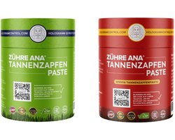Zühre Ana® Dennenappelpasta & Zühre Ana® Stevia Tannenzapfenpasta (Dennenappelpasta met Stevia) - 100% Natuurlijk, Suikervrij, Diabetesvriendelijk, Ondersteunt de Luchtwegen en het Immuunsysteem, Gezonde en Effectieve Zoetstof - 240g
