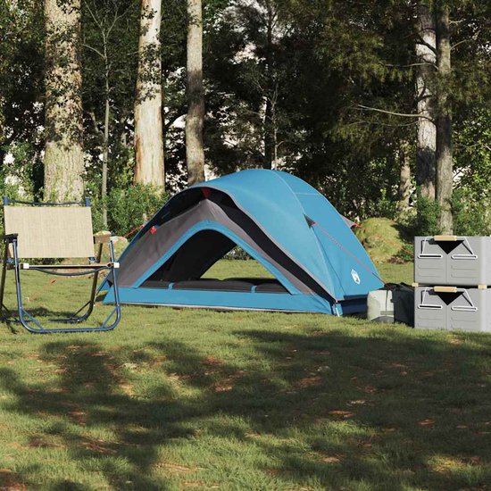 vidaXL - Tent - 1-persoons - waterdicht - blauw van Vidaxl — afbeelding 4