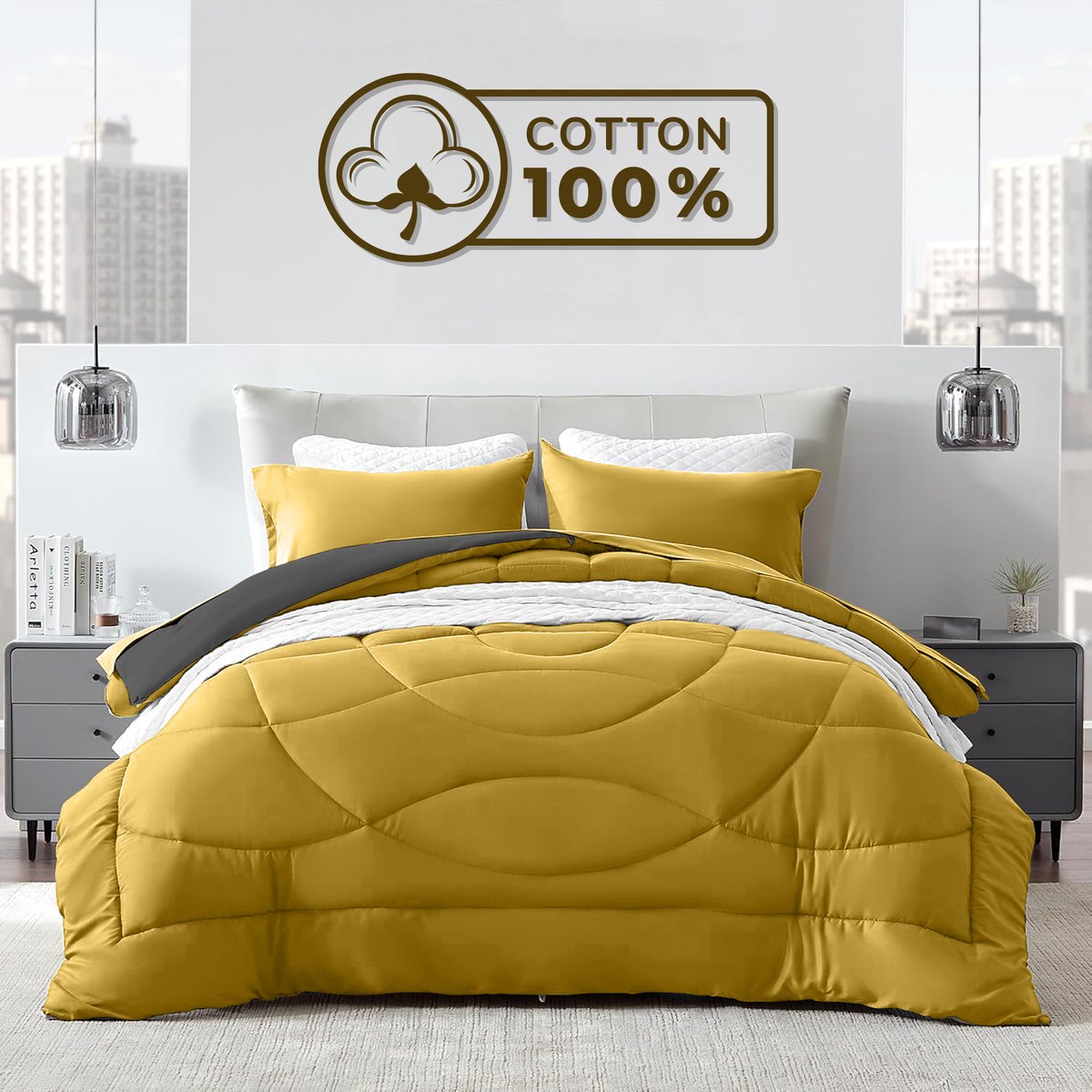 iSleep 4-seizoenen dekbed bamboo comfort deluxe 260x220 cm