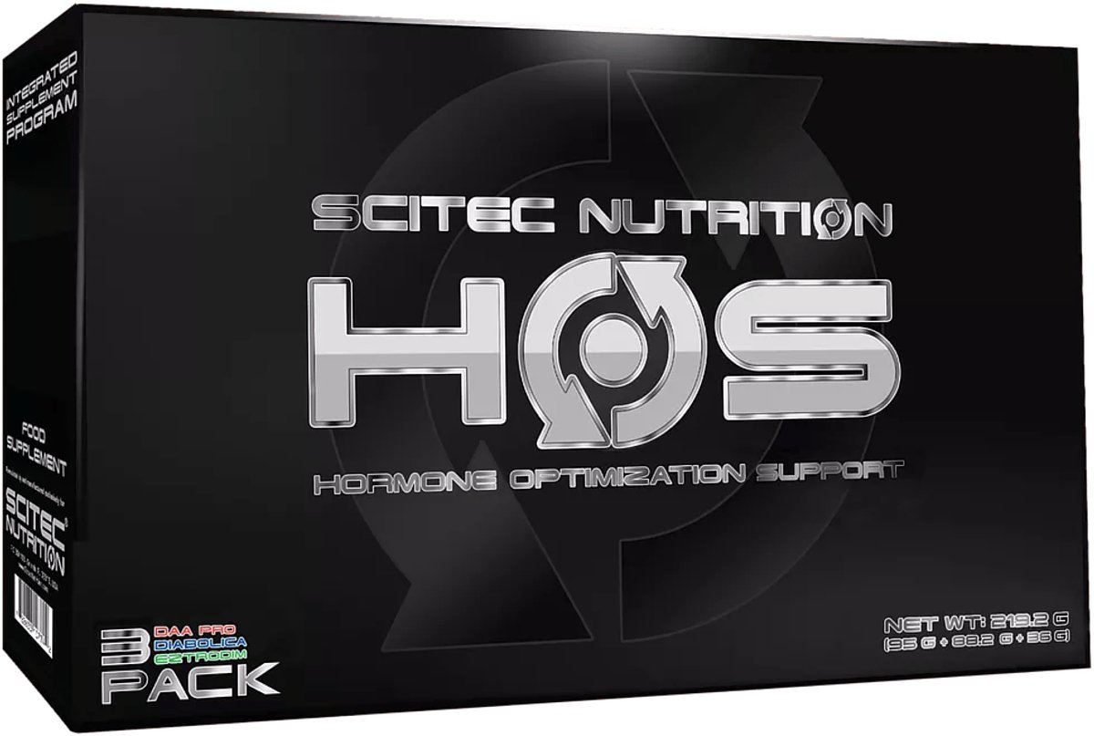 Scitec Nutrition® - HOS: Hormone Optimization System (250 capsules) - 25-dagen programma - ondersteunt de hormoonbalans van mannen en vrouwen - supplement