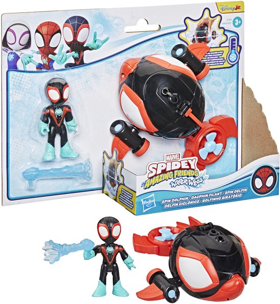 Marvel Spidey and His Amazing Friends Water-Webs Spin Dolphin - Speelgoedonderzeeër