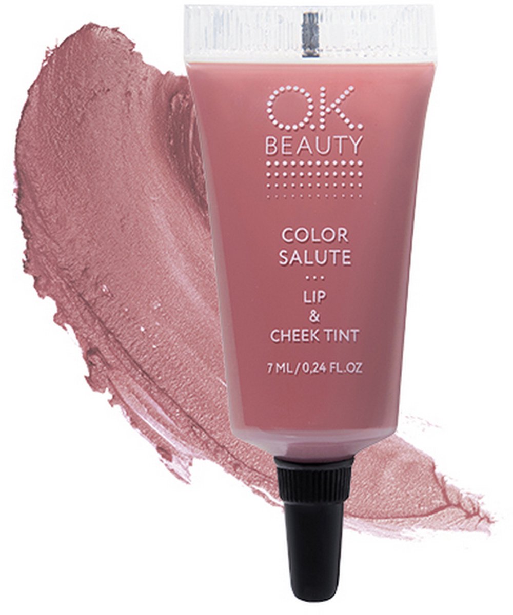 Lip & Cheek tint - lip en blush - Cream blusher - Lipstick - Langhoudende velvet finish – Lip color - Long lasting - Parabeen vrij - Hoge pigmentatie - Matte finish - Cocoa - OK Beauty