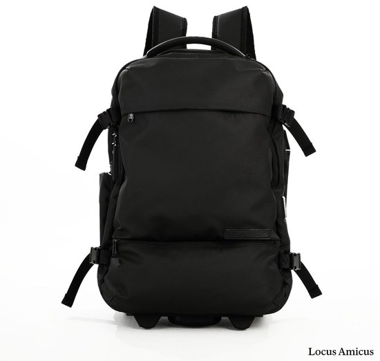 Locus Amicus Luxe 2-in-1 Handbagage Koffer & Rugzak - 11-delig Reispakket met Powerbank & Tracker - Ideaal Reiscadeau