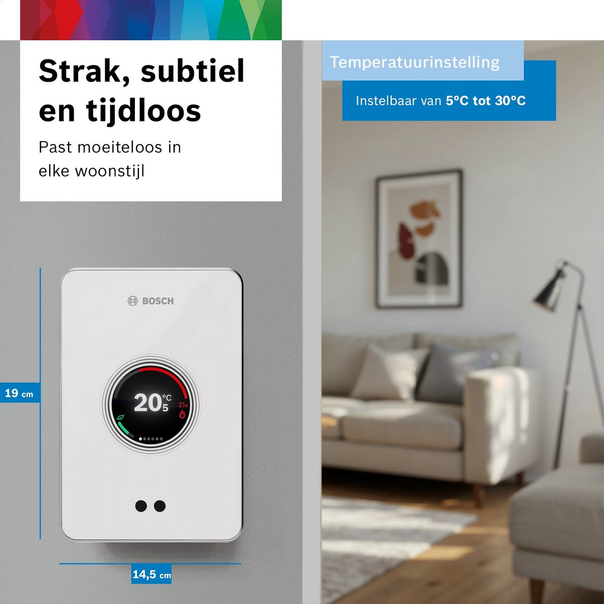 Bosch EasyControl slimme thermostaat - bedraad, app-gestuurd thumbnail 8