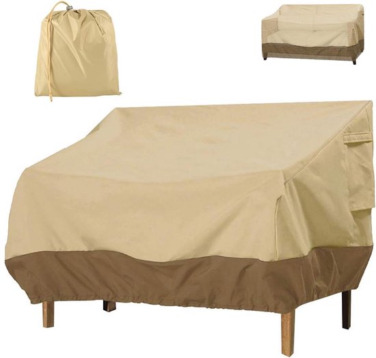 Banc Extérieur Housse De ZAMETTER - Tissu Oxford 210D Beige - 10