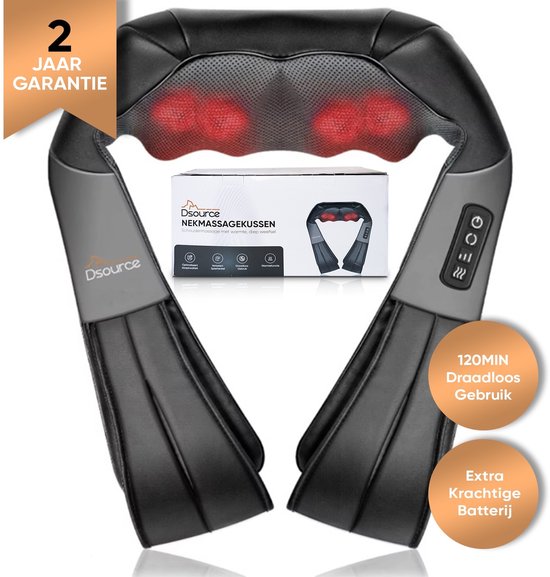 Dsource Nekmassage Apparaat - Draadloos Massagekussen Nek - - Dsource - €35,00