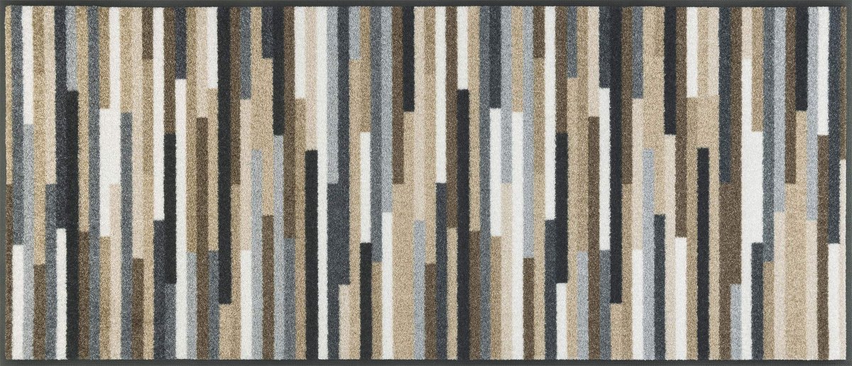 Kleen-Tex Mikado Stripes nature- Kleen-Tex - 60 x 140 cm Veelkleurig