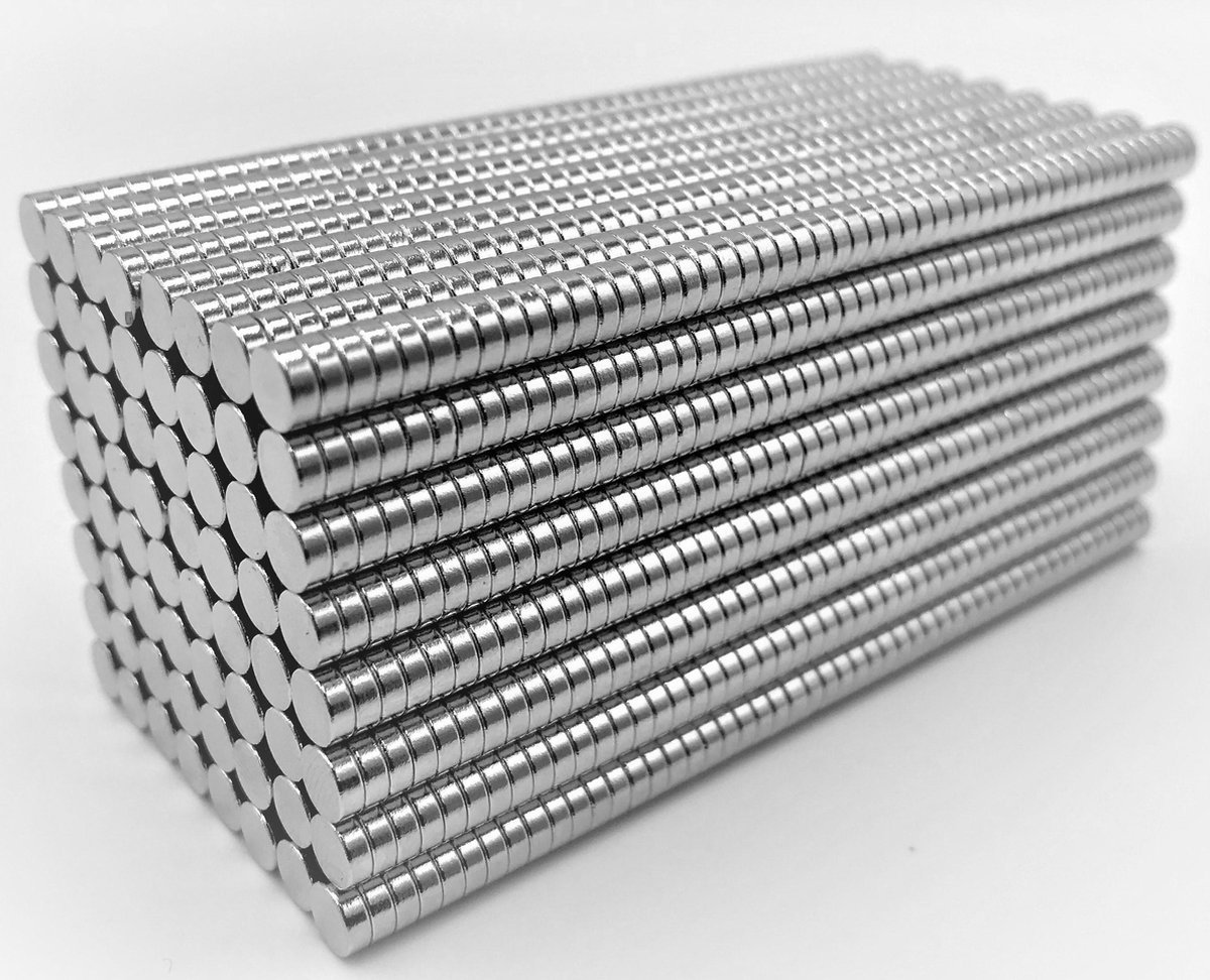 Finnacle - Sterkte Kleine Magneetjes - Koelkastmagneten - magneten - 5x2MM - Zilver