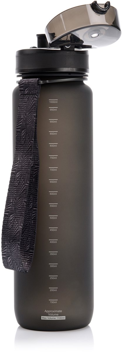 Meteor Sportbidon 1000 ml - Fietsbidon - Sportaccessoire - Zwart van Meteor — afbeelding 4