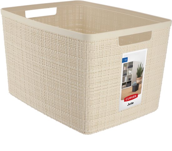 Curver Jute Basket L - 20L - Blanc Cassé