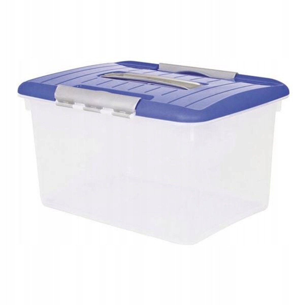 Curver Optima Opbergbox - 15 liter - Kunststof - Transparant / Blauw