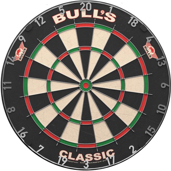 Darts Warehouse Dartbord Set - Classic Bulls Dartbord - Bull's Guard Foam Surround - Nickel Silver Darts - Darten - Cadeau Vader van Merkloos — afbeelding 5