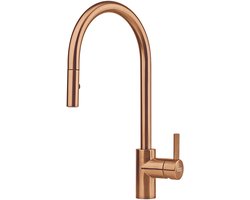 Franke Eos Neo - Keukenkraan FC 0045.505 met uittrekbare sproeikop, koper 115.0628.254