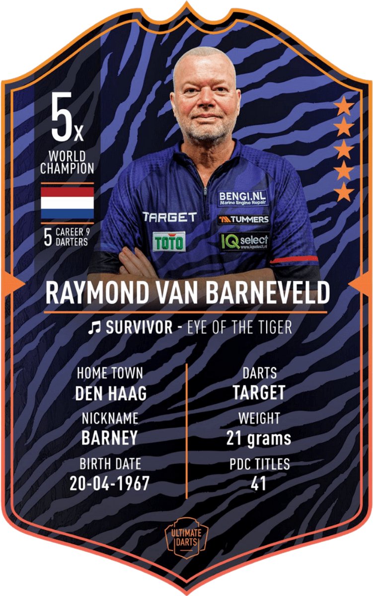 Ultimate Card - Raymond van Barneveld - 2025 - 37x25cm