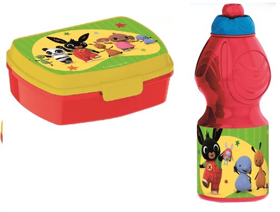 Boîte à lunch Bing + gourde en plastique 400 ml