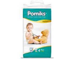 Pomiks Premium Luiers Maat 4. (9-18kg) 58stuks