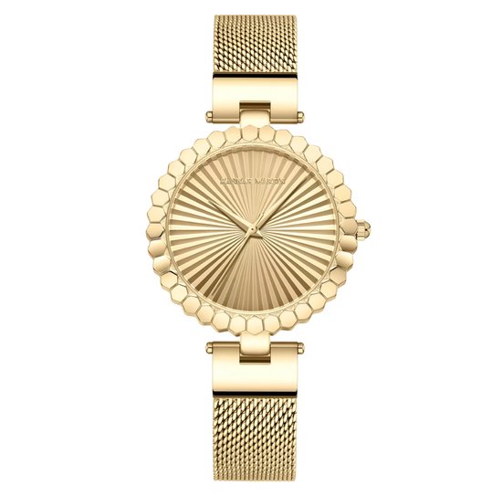 Hannah Martin Elegante Dames Horloge Goudkleurig Dames