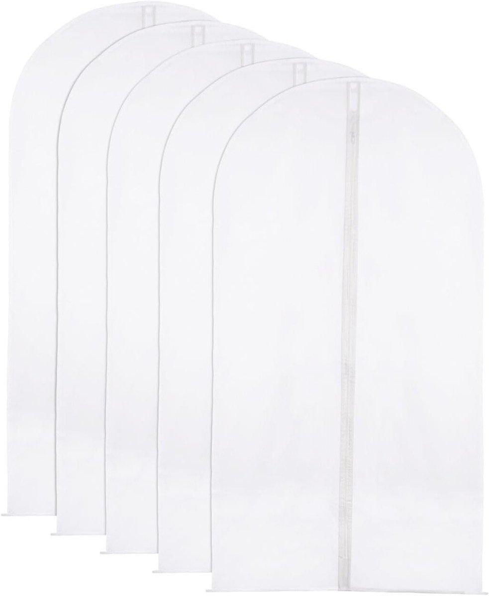 Allecto Plus - Kledingzakken voor Kledingopslag 60 x 120 cm - Stofdicht en Ademend - Set van 5 Stuks