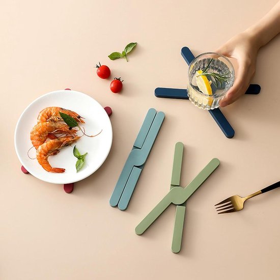 Panonderzetters, 3 stuks, hittebestendig, met warmte-isolerende