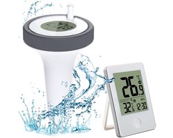 Zwembad thermometer-zwembad thermometer drijvend-zwembadthermometer-Draadloze drijvende zwembadthermometer - Drijvende waterthermometer - Waterthermometer met LCD-scherm - voor zwembad, bad, jacuzzi, spa, vijver