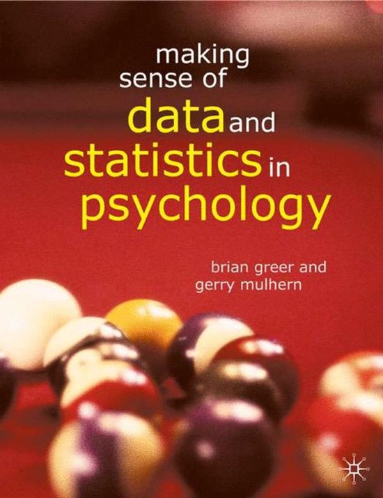 Making Sense of Data and Statistics in Psychology - cover