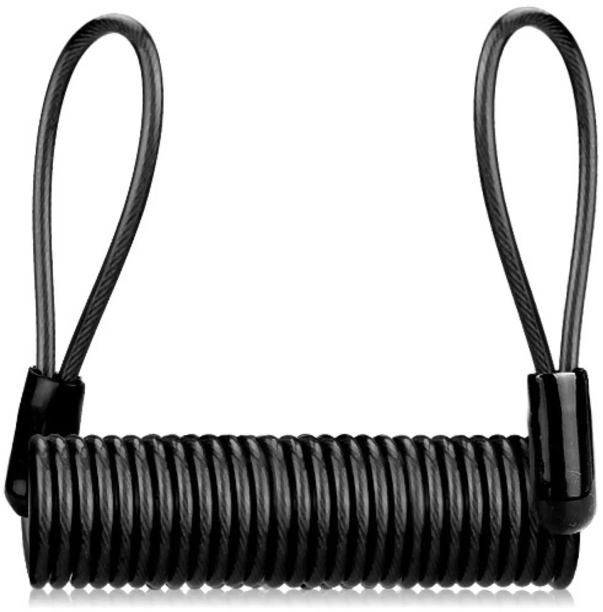 Rieba® Schijfremslot Reminder - Reminderkabel voor Schijfremslot - Kabelslot Reminder - 120 cm x 4 mm - Geschikt voor Scooter Motor Fiets Step en Elektrische Fiets - Zwart