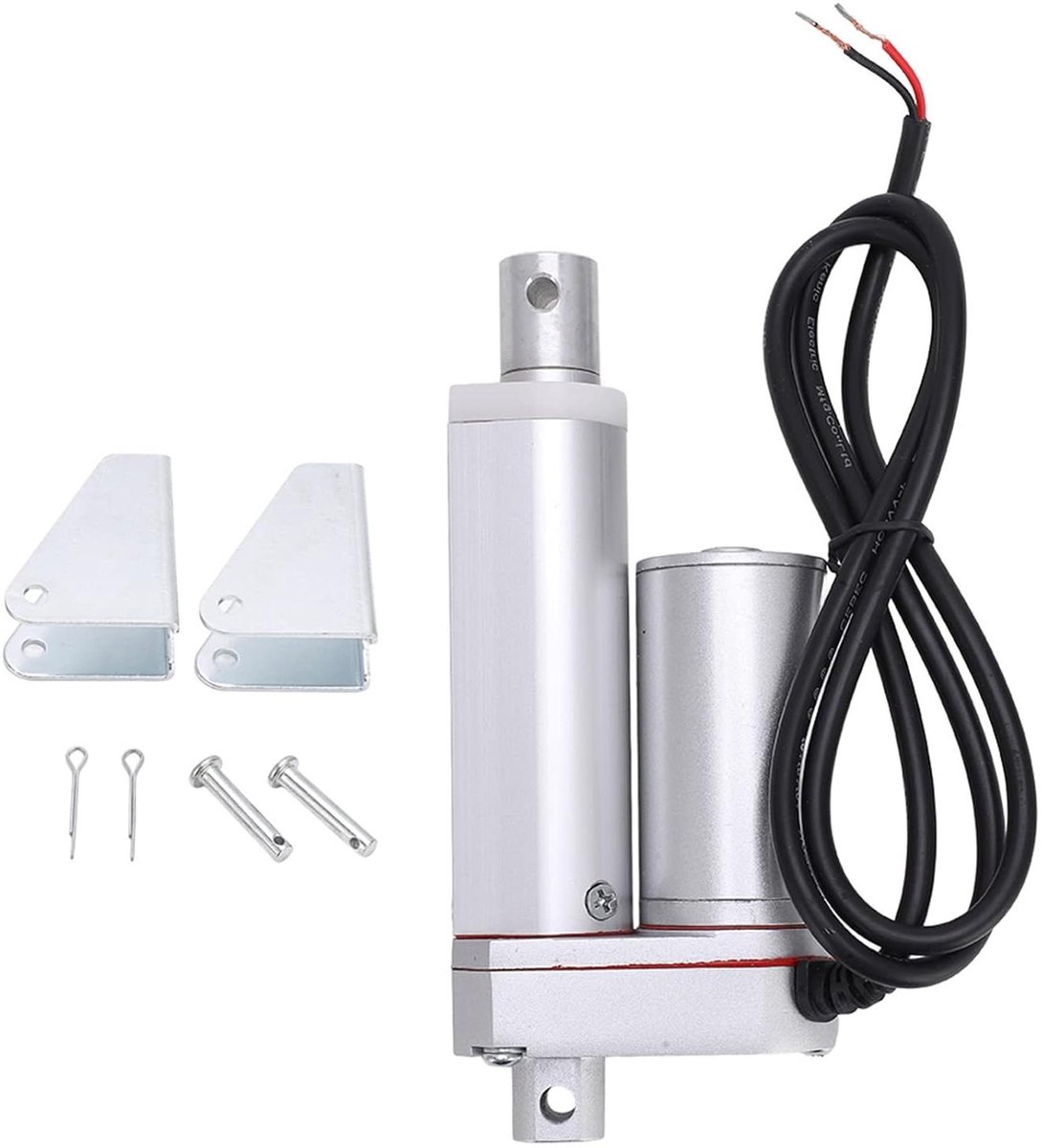 Allecto Plus - Elektrische Telescopische Duwstang 50 mm Hub 750 N 24V - Hoog Vermogen Lineaire Actuator