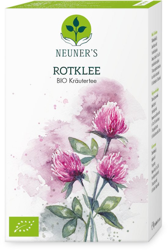 Neuner's Rode Klaver thee, Puur Natuurlijk - 1 doosje x 20 zakjes, biologische kruidenthee.