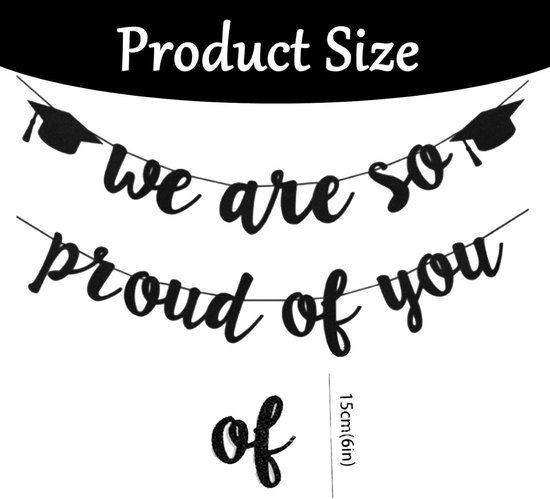 Graduation Party Decoraties Congrats Grad 2022 Paars Zwart Glitter Banner, Cap Bunting Garland Teken voor Kleuterschool Primaire Senioren High School College University Class van 2022 Benodigdheden