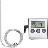 Allecto Plus - Digitale oventhermometer met sonde voor koken en grillen - Infrarood thermometer - Keukenaccessoire met voorinstelling