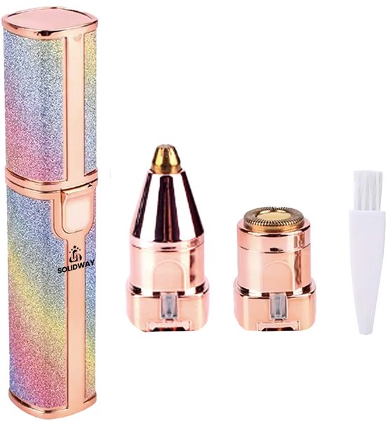 Wenkbrauw Trimmer - Gezichtsontharing Dames - Flawless - Gezichtshaar Verwijderen Vrouw - Precisietrimmer Incl. Wenkbrauw Mesje