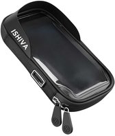 ISHIVA Support de téléphone pour vélo étanche - Rotation à 360 degrés - Support de téléphone portable pour vélo - Accessoires de vêtements pour bébé - Support de téléphone pour vélo - Fietshouder - Également pour scooter et moto - Zwart