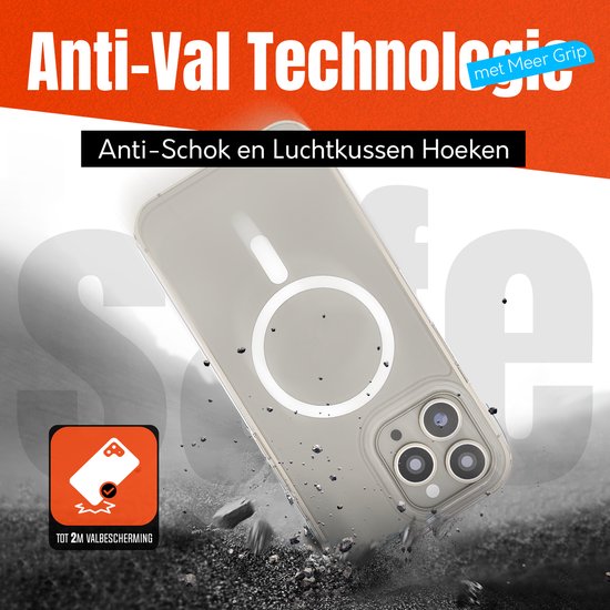 Étui Magsafe iPhone 15 Pro Max Transparent - Étui Magsafe magnétique - iPhone 15 Pro Max Transparent - Étui Magsafe iPhone 15 Pro Max - Transparent