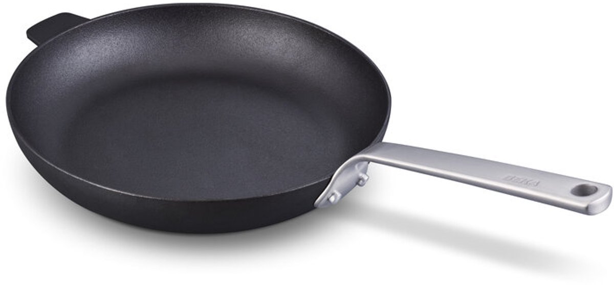 Beka Stark braadpan/koekenpan - Ø 30 cm - Met zijgreep - Gietijzer - PFAS-vrij - Geschikt voor inductie & BBQ