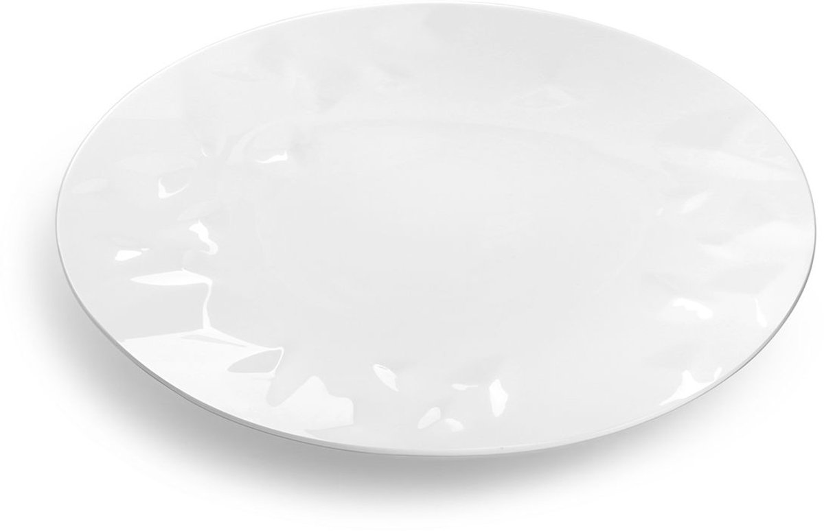 Diep bord 28xH5cm white Facet