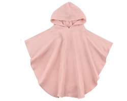 Badponcho - Hydrofiel - Snel drogend - Mousseline - 68CM lang - 1 tot 4 jaar - Rose