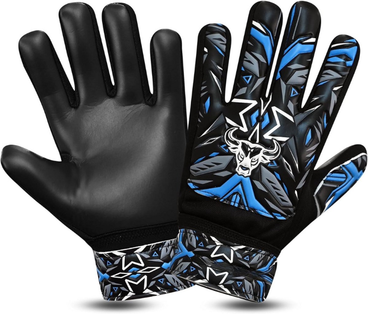Imperatoris - Keepershandschoenen voor Kinderen en Jongeren - Maat 2 - 4 tot 5 Jaar - Sterke Grip - Goalkeeper Gloves - Keeperhandschoenen - Voetbal Spullen - Trainingsmateriaal - Voetbaltenue Kinderen - Zwart/Blauw