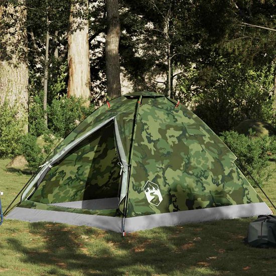 vidaXL Koepeltent - 2-persoons - Waterdicht - Camouflage Kampeertent - Tent Kopen - Koepeltent - Campinguitrusting - Waterproof Tent van Vidaxl — afbeelding 3