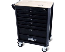 Gereedschapswagen Gevuld – 406-Delig – Incl. Gratis Complete Doppenset – Afsluitbaar / Met Slot – Professioneel en Compleet Gevuld | Maximus