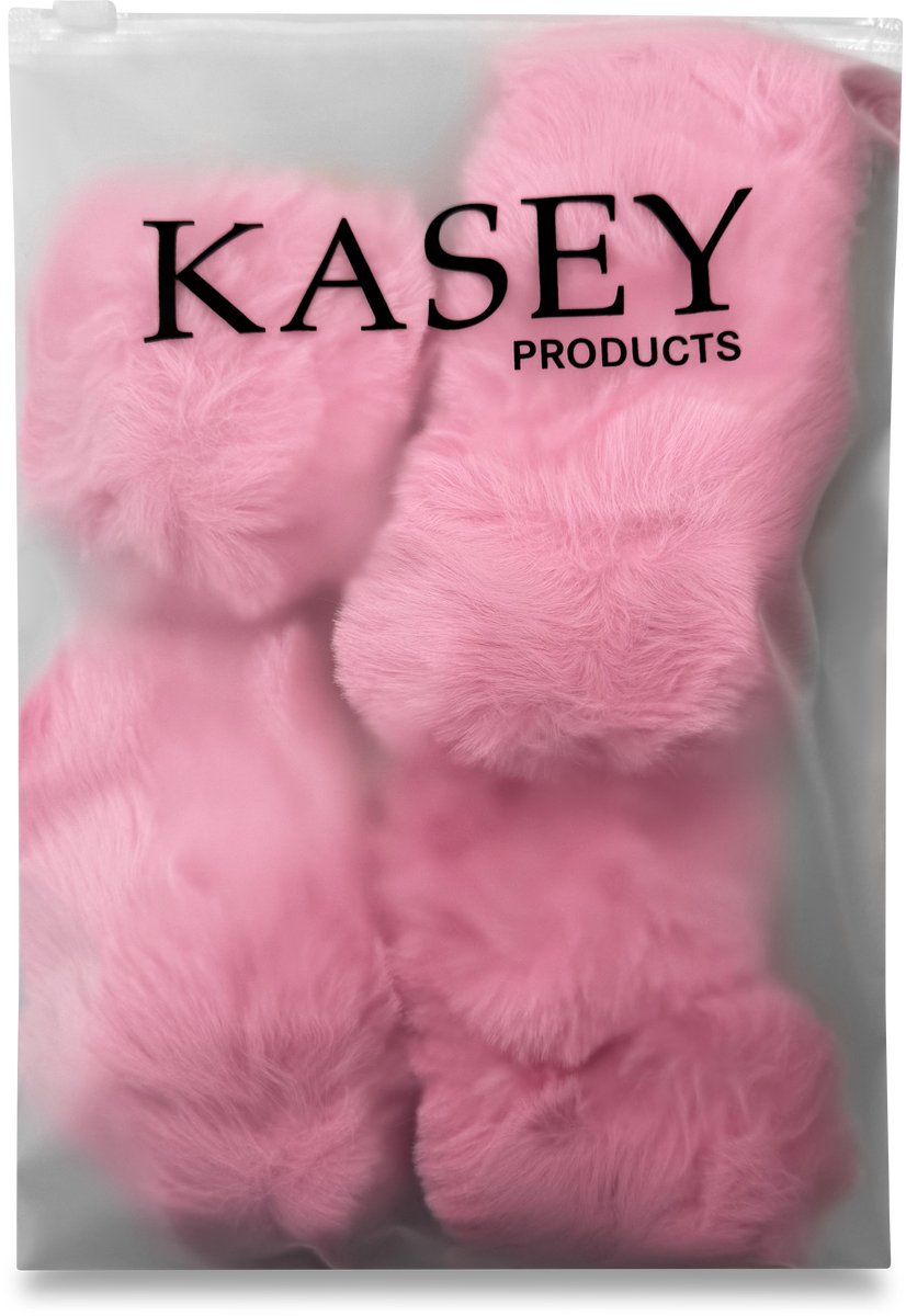 Stuurhoes Auto Set - Extra Zacht Pluche - Roze - Universeel - Kasey Products – foto 3