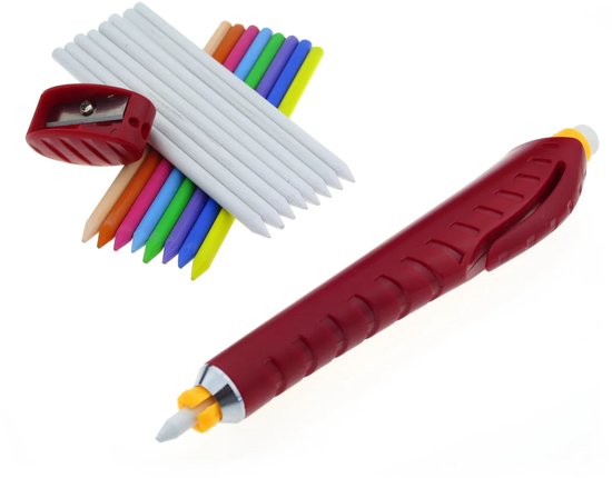 Lot De 4 Crayons à Craie Pour Couture - Blanc, Bleu, Jaune, Rose - Effaçables à L'eau