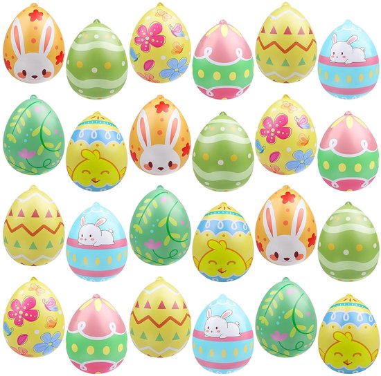 27x stuks decoratie paaseieren bruin 3,5 cm 27x stuks decoratie paaseieren bruin 3,5 cm