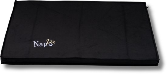 NapZZZ Benchkussen Waterproof Zwart Maat XXL: 120 x 74 x 5 cm