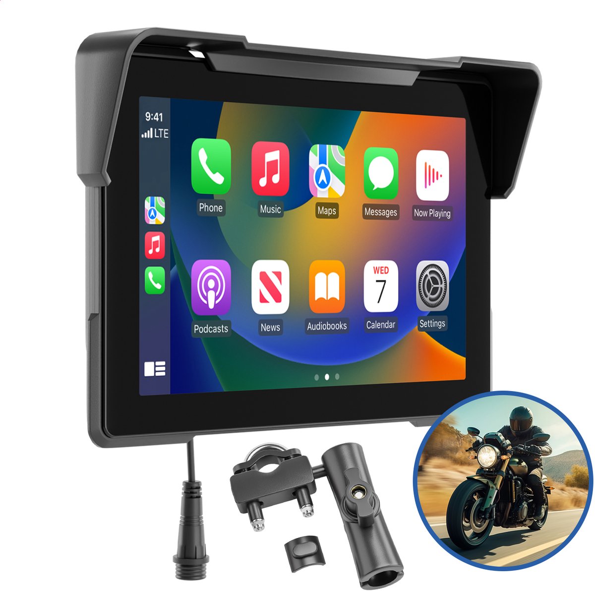 GS Goods motor carplay - Apple & Android - Navigatie - Gps systemen - Accessoires - 5 Inch scherm