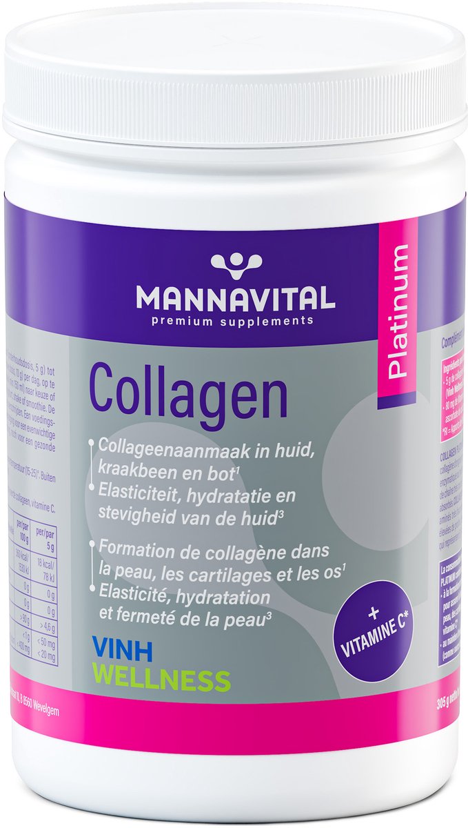 Bol.com Mannavital Collagen platinum 306 Gram aanbieding