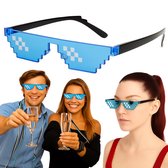8-bits Thug Life zonnebril Pixelated mannen vrouwen merk partij brillen mozaïek UV400 vintage brillen unisex cadeau speelgoed bril  34