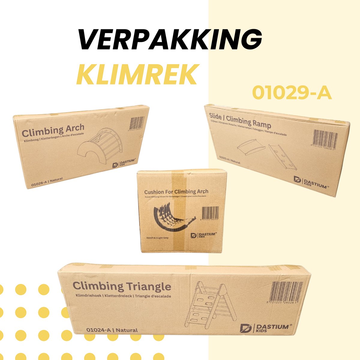 Dastium Kids - XXL Klimrek - Klimboog - Montessori Klimrek Kinderen - Klimdriehoek - Pikler Klimrek Peuter - Ontworpen in Nederland - Klimset - Klimrek Binnen - Naturel — afbeelding 9
