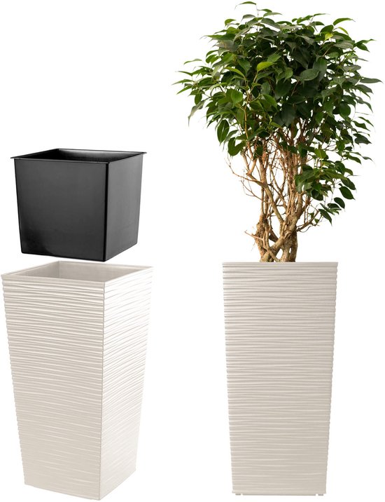 KADAX Bloempot, bloembak van kunststof, plantenbak voor bloemen, binnen KADAX Bloempot, bloembak van kunststof, plantenbak voor bloemen, binnen