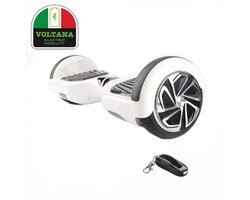 VOLTANA HOVERBOARD, WIT, TAOTAO print, 700W motoren, 20cell SAMSUNG accu, incl LED verlichting en AFSTANDBEDIENING !! 2 JAAR garantie